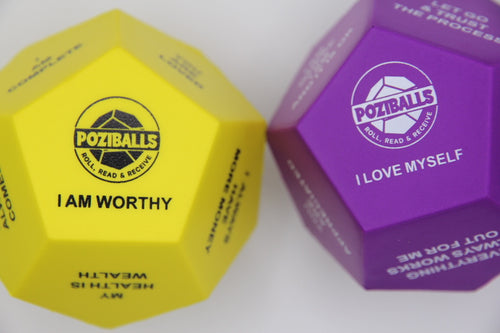 POZI BALLS – 2-Pack The Mood & Mindset Duo Ball 🟡🟣